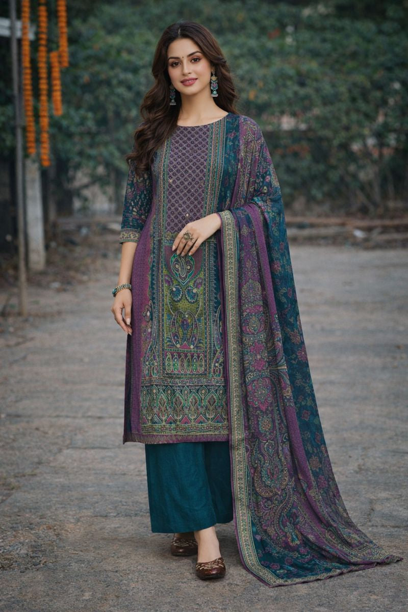 Meher-e-Rang Unstitched Dress Material