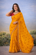 Haldi Glow Bandhani Saree
