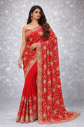 Rangrez Red Bridal Saree