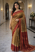 Suvarna Bandhej Heritage Saree