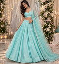 Aqua Bliss Embellished Lehenga Set